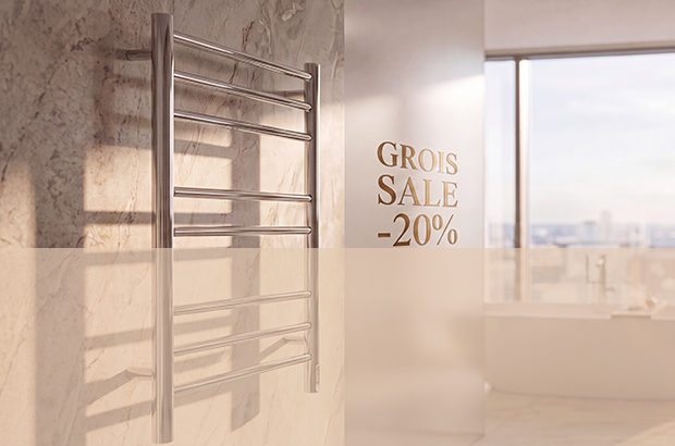 Специальное предложение на электрические полотенцесушители GROIS!