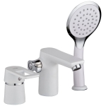 Смеситель для ванны Potato P1130-7 врезной белый