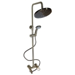 Душевая стойка BRIMIX 3086 Бронза с тропическим душем и смесителем