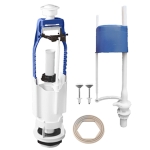 Арматура для бачка унитаза Уклад А 105.57.14.0 нижний, 1 режим, пластик, белый