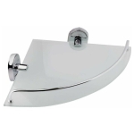 Полка для ванной Potato P2921-1 стекляная угловая