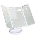 Зеркало косметическое Санакс 75271 18х12х28 см настольное Белый LED подсветка сенсорный выключатель