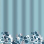 Штора для ванной Санакс 01-41 Хохлома на голубом фоне 180х180