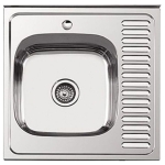 Мойка для кухни накладная LEDEME L96060-6L из нержавеющей стали, 60*60 см без сифона