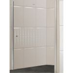 Душ.Ограждение Parly DE90 (90x185) дверь, прозрачное стекло 5мм с белой окр.DE90