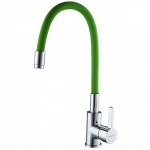 Смеситель для кухни Ledeme Rainbow L4898-5 с гибким изливом зеленый