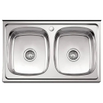 Мойка для кухни накладная LEDEME L98060B из нержавеющей стали, 80*60 см без сифона