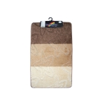 Коврик для ванной Санакс 00207 SILVER двойной Коричневый 60х100 + 50х60 см