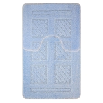 Коврик для ванной Санакс 00282 CLASSIC UNI двойной  Голубой 55х90 + 45х55 см