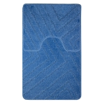 Коврик для ванной Санакс 00289 CLASSIC UNI двойной  Синий 55х90 + 45х55 см