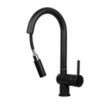 Смеситель для кухни Gross Aqua Extra 3140609MB с вытяжным изливом черный