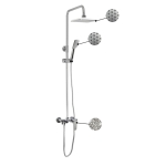 Душевая стойка GFmark 4875 с тропическим душем и смесителем