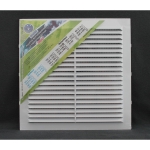 Космовент Решетка вентиляционная 170х170 в рамке с москитной сеткой пластиковая белая арт.ЛР170 (150)