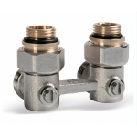 Узел TIM Узел ниж.подкл.радиатора с шар. кр. УГЛОВОЙ 1/2