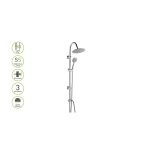 Стойка для душа GROSS AQUA с тропическим душем Basic GA90051
