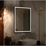 Зеркало Frame Led 600х800 ЗЛП948 с сенсором BLACK