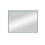 Зеркало Aralia LED 800х600 BLACK с сенсором алюм. профиль ЗЛП1126