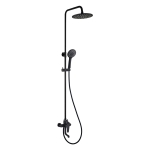 Душевая система OLIVE'S Barros 22511-1BRB Черный со смесителем и тропическим душем