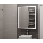 Зеркало-шкаф Allure LED 550х800 левый с сенсором и розеткой МВК002