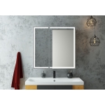 Зеркало-шкаф Allure LED 800х800 с датчиком движения, розеткой МВК045