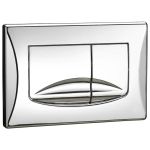 Панель механ. двойная RIVER DUAL хром глянец, пластик, OLI  638504