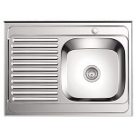 Мойка для кухни накладная LEDEME L98060-6R из нержавеющей стали, 80*60 см с сифоном