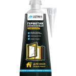 Герметик силиконовый универсальный белый. 80ml  Ultima UYVDN80106777