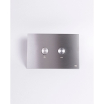 Панель пневматическая двойная Oli Blink Oliveira 093399 хром антивандальная