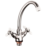 Смеситель для кухни Loffrey LF85910H белая ручка