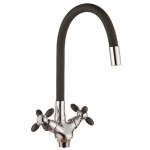 Смеситель для кухни Loffrey LF84810-2 с гибким изливом черный