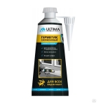 Герметик силиконовый Ultima ULASW00180 универсальный белый, 80ml блистер (1к.-12шт.)