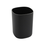 Стакан для зубных щеток Санакс 29036 черный, пластиковый