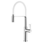 Смеситель для кухни RUSH MS9035-35White с гибким изливом Белый