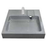 Раковина Стандарт 60 5227600-6 Серый с кронштейном и мыльницей 600х599х85 мм