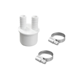 Набор Переходник- адаптер 14/50 для промывки фильтров и слива горячей, холодной воды с червячным хомутом 12х22