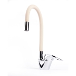 Смеситель Fmark для кухонной мойки с гибким БЕЖЕВЫЙ изливом FM4104-12