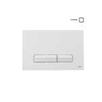 Кнопка механическая двойная OLI Glam, пластик, белый 139184 (120PLUS/74/EXPERT/QUADRO/OLIpure)