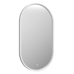 Зеркало Prime White Led 450х800 в МДФ раме, холодная подсветка ЗЛП1099
