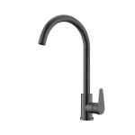 Смеситель для кухни OLIVE'S Olisan ST1007B STEEL черный из нержавеющей стали