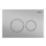 Кнопка механическая двойная D&K Bayern DB1529002 матовый хром (для инсталляции DI8050127)