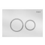Кнопка механическая двойная D&K Bayern DB1529016 белый (для инсталляции DI8050127)