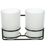 Стакан двойной настенный Potato P29-6 черный