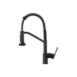Смеситель для кухни Shevanik S963H гибкий излив, черный