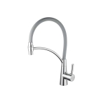 Смеситель для кухни Shevanik S743-9 гибкий излив, серый