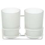 Стакан двойной настенный Potato P29-7 белый