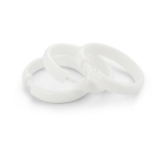 Кольца для штор Санакс 75006 в ванную из пластика с системой открывания CLICK