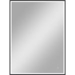 Зеркало Stage LED 600х800 (800х600) ЗЛП3937 (ЗЛП3809) Серый муар с бесконтактным сенсором, алюминиевый профиль реверсивное крепление