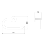 Держатель для полотенец Savol S-002163Q графит