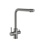 Смеситель для кухонной мойки Fmark FS0862Q под фильтр питьевой воды графит
