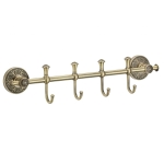 Планка с крючками Savol S-005874C 4 крючка, бронза